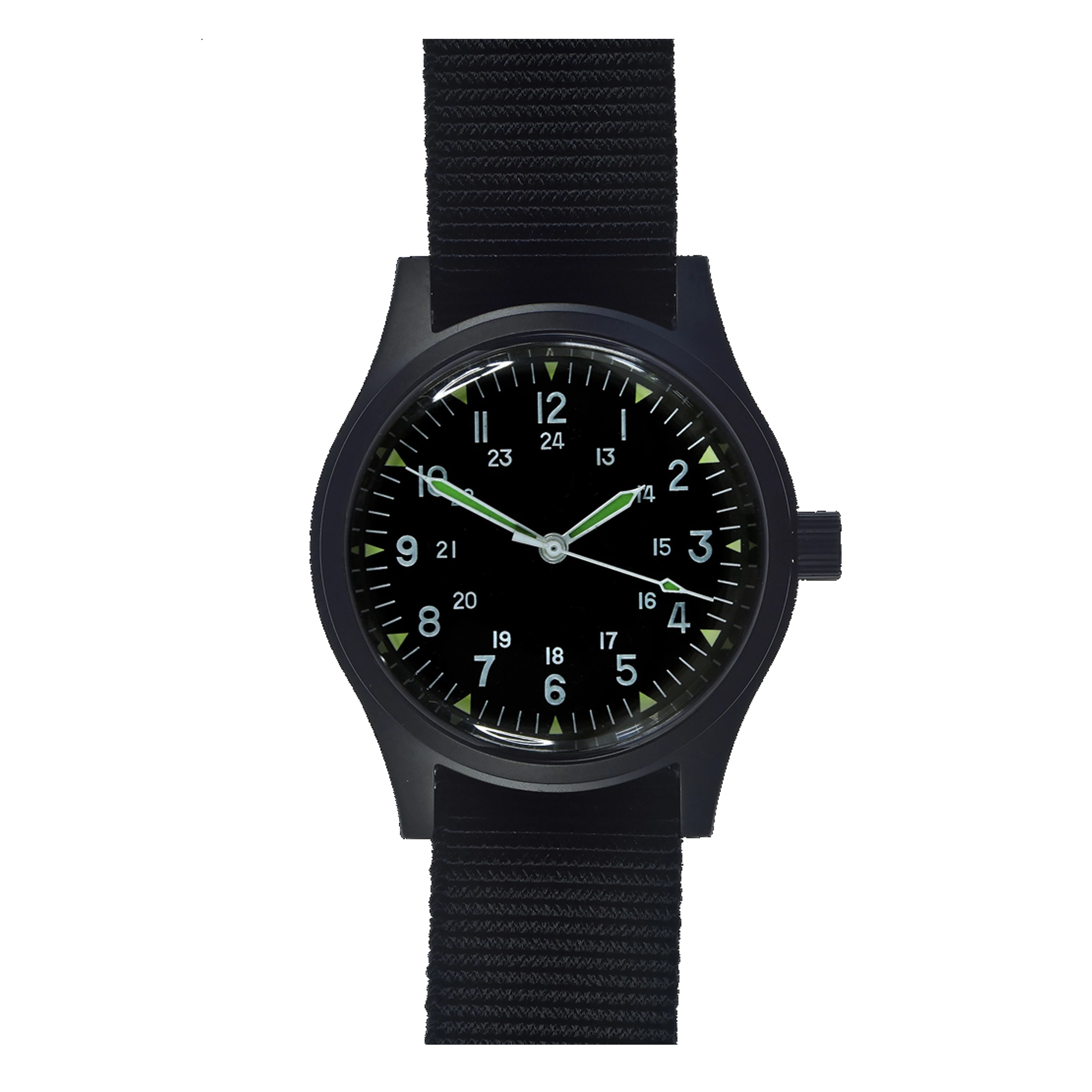 MWC GG-W-113 BLACK PVD VIETNAM WAR PATTERN WATCH AUTOMATIC - CHEZ