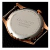 MONTRE KUOE OLD SMITH 90-002 NO DATE IVORY BRONZE CASE KHAKI X BEIGE STRAP