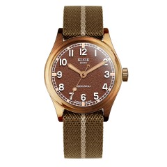 KUOE OLD SMITH 90-002 NO DATE BROWN BRONZE CASE 38MM