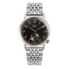 KUOE OLD SMITH 90-007 AUTOMATIQUE SILVER BLACK SILVER STAINLESS STEEL BRACELET