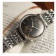 KUOE OLD SMITH 90-007 AUTOMATIQUE SILVER BLACK SILVER STAINLESS STEEL BRACELET