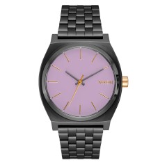 NIXON MEDIUM TIME TELLER GUNMETAL LAVENDER GOLD