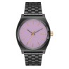 NIXON MEDIUM TIME TELLER GUNMETAL LAVENDER GOLD