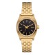 NIXON SMALL TIME TELLER GOLD BLACK GOLD