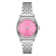 NIXON SMALL TIME TELLER SILVER PINK