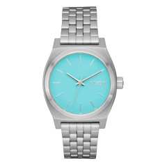 NIXON MEDIUM TIME TELLER SILVER TURQUOISE