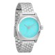 NIXON MEDIUM TIME TELLER SILVER TURQUOISE