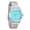 NIXON MEDIUM TIME TELLER SILVER TURQUOISE