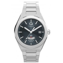 TIMEX Q GMT Continental TW2Y121 SILVER