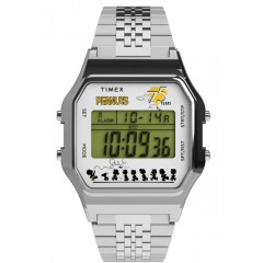 TIMEX 80 DIGITAL STAINLESS STEEL 36MM SILVER TW2V742