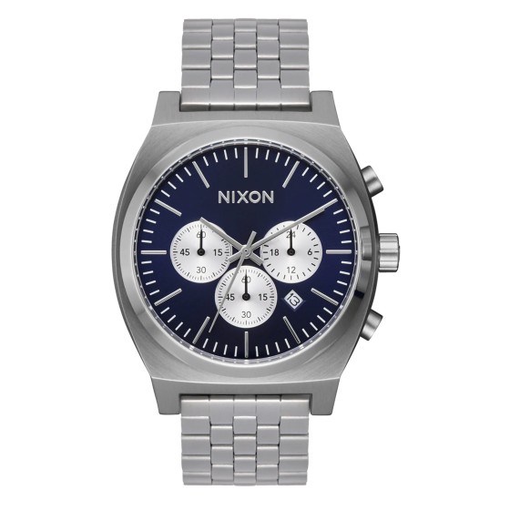 NIXON TIME TELLER CHRONO SILVER MIDNIGHT SILVER A9725327