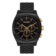 NIXON TIME TELLER CHRONO BLACK BLACK GOLD A9725326