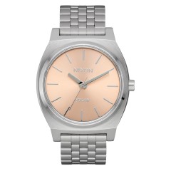 NIXON TIME TELLER SOLAR SILVER SALMON