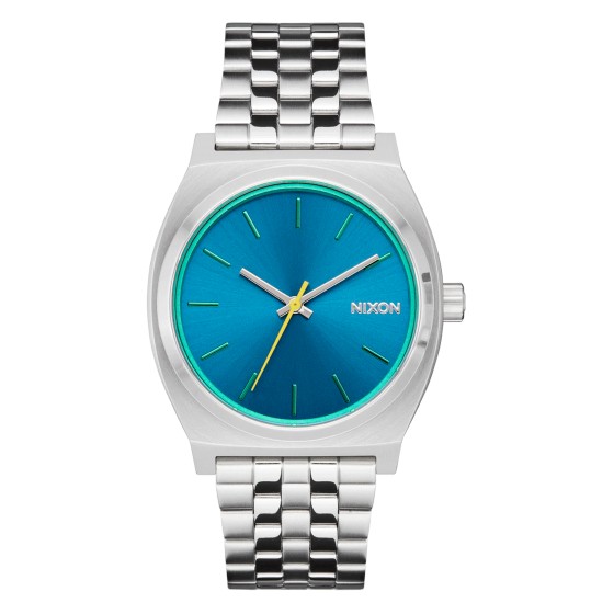 NIXON TIME TELLER SILVER BYRON BLUE A0455302